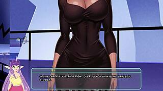 U Gotham delu 1, goth brineta istražuje neograničeno sa velikim sisama u hentaju