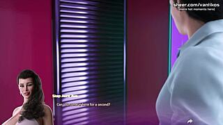 Vroča strastna teta MILF z velikimi prsmi dela blowjob strastnemu nečaku in požira spermo v 3D cuckold sceni