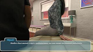 Hey mand, tjek denne milf luder der viser sine store patter og fisse på toilettet, kysser sødt i hentai gameplay