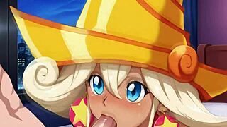 Fata Magician în scenă hentai sugestivă Yu-Gi-Oh