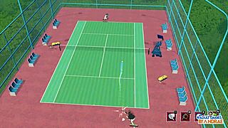 ep14 ヘンタイシーン モーリーン、クリス、エヴォンヌのアカデミーラブサーガ テニスエンジェルズ