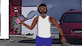 Explorând cartierul în seria anime Bomb Chika Wow Wow