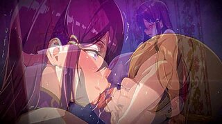 Терена Не Может Сопротивляться Большим Сиськам и Монстр-Хую на Кремпай Вечеринке?