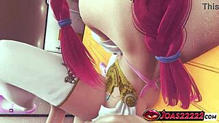 プリンセストレックスがワイルドな床セックスでホットデートが中出しに変わるホーニーな赤毛ティーン18+ 18+ ドレス姿の巨乳3Dヘンタイアニメ