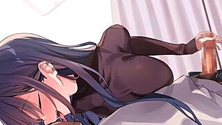 魅惑的なアニメ娘が激しく犯される