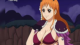 וואן פיס מונפש עם דמויות מעוקלות