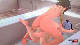 ギャンビーの誘惑の旅 ジンシンインパクトヘンタイ アジアンマンガスタイルで中出しクライマックス