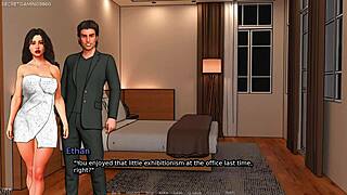 زوج ينيك زوجته الخائنة بعد عرض مؤخرتها في الشغل