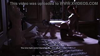 Intenzivna 3D hentai animacija prinaša hardcore analno jebanje v igralnem videu