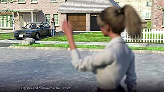 Piersiasta brudna blondynka z uniwersytetu wędruje do dziwnej wioski