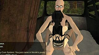 Zły dziadek rucha emo dziewczynę w Second Life 3D porno z roleplay rodzinny