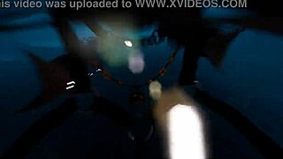 Огромный член статуи проснулся в пизде Лары Крофт. Потом он ее оплодотворил в 3D хентай игре.