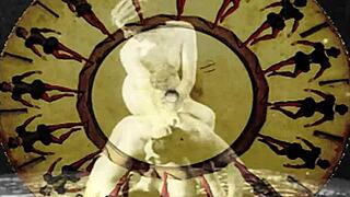 Vintage erotiska teckningar samling