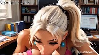 Wah, adik tiri gue di kantor nekat ngemut kontol gede gue terus ngentot sampe muncrat penuh di mulut