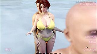 ¡whoa hijastro frota polla monstruosa de 12 pulgadas en culo gordo madrastra al lado del marido 😈🔥