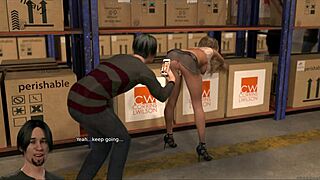 Office Wife Cheats with Old Man Behind Cuckold Hubby