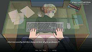 Yo Naruto Trainer Blondsekretärin kriegt Creampie im Büro 💦🍑