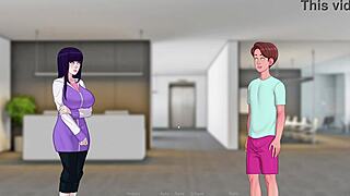 granny's deep desire explodes as she fucks hard in this curvy bbw hentai game parody