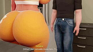 whoops my bbw stepmom milf's massive tits fat ass gave my huge cock epic titjob kitchen taboo 3d game