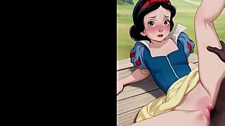 snow white slut takes bbc gangbang double penetration ai