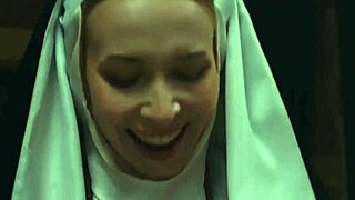 futanari nun gives blowjob to vixi rafi