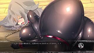 oh wow, diving into this full gallery of me falling for the rubber suit in hentai masturbation game