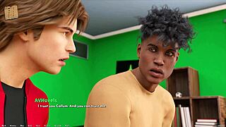 Free Will 80: animated game with big-boobed babes
