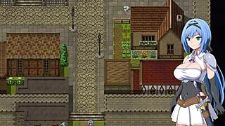 adventurer with big tits and ass falls into cave trap in this hentai anime game fetish part 2