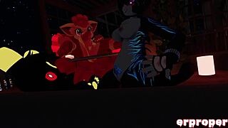 Vrchat Vulpix gets kinky service