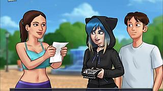 summertime saga episode 120 unfolds with anime game elements BUILDING UP the story in casual vibes