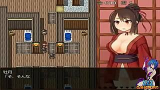 Kunoichi Peony: More hot anime masturbation action with boobs groping and cumming scenes