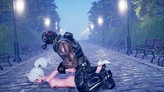 Beautiful anime girl dancing and having sex in this video
