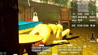 gal and shota in intense hentai game with cowgirl riding