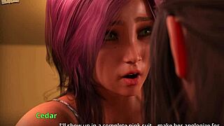 3D animated hentai with big tits and commented gameplay