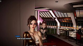 Teacher seduces student in porn game