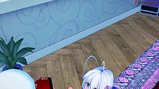 Teacher rossweisse gives kimono blowjob