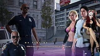 Apocalust Ep 13: Milf in Stockings Gets Naughty Outdoors in Public Game