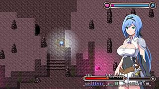 i watch the protagonist take a bath and masturbate her big ass in nightmare knight part 5