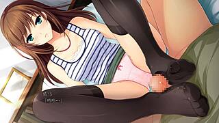 Big-boobed babe in hot cartoon action