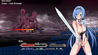 i watch the protagonist take a bath and masturbate her big ass in nightmare knight part 5