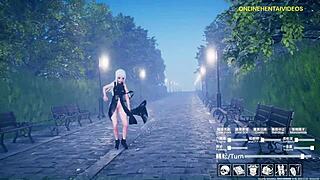 Beautiful anime girl dancing and having sex in this first scene
