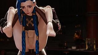 Jinx rides big cock deeply