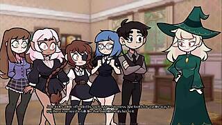 exploring the academy with maeve's witch academy d&d fictional characters in anime style