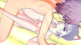 Hentai: Cipher's rough anal creampie
