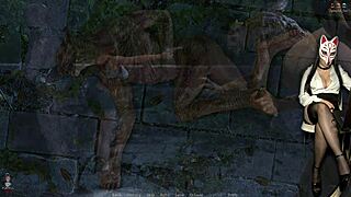 Naya's adventures ep 6 features blonde milf in stockings as Tooomb Sheraider in wild roleplay.