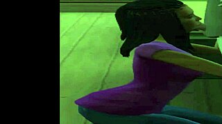 Deepthroat action with young ebony student