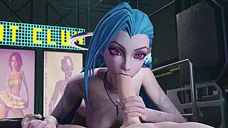 Jinx rides big cock deeply