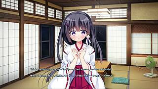In this tale, Yachiyo Shizuki shares an intimate ecchi moment with her senpai in Loca Love.