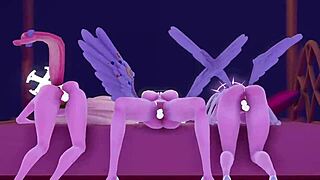 Trinity Bikini Adventure In 3D Anime World