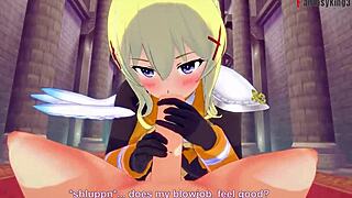 Lalatina Dustiness Darkness Sucking and Titjob in Sheer Konosuba POV Fantasy